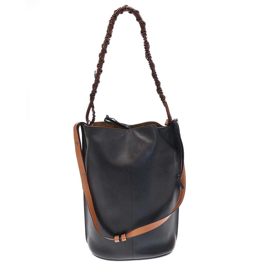 ロエベ　LOEWE ゲートバケットバッグ LOEWE（ロエベ） GATE BUCKET BAG ゲートバケットバッグ ブラック