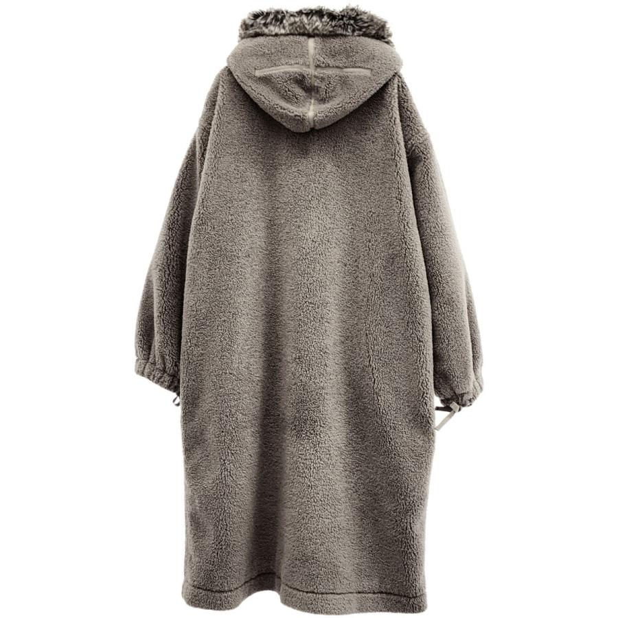 hyke 20aw モッズコート HYKE（ハイク） 20AW HOODED FAUX SHEARLING M-43 TYPE エコファー