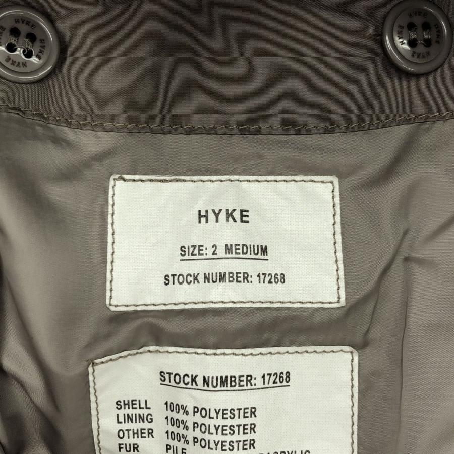 HYKE（ハイク） 20AW HOODED FAUX SHEARLING M-43 TYPE エコファー