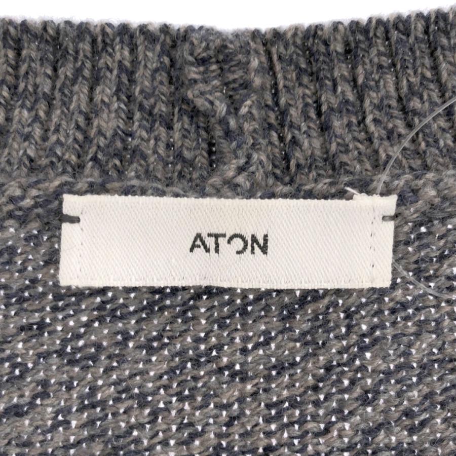 ATON エイトン 22AW WOOL MOULINE OVERSIZED カーディガン 7031630 