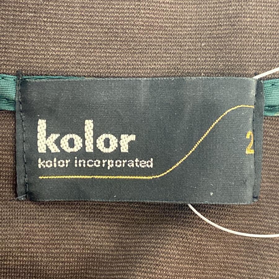 kolor カラー 23SS ハイゲージポンチTシャツ 23SCM-T07204 ブラウン 2 