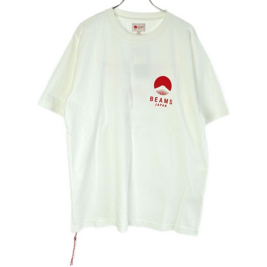 BEAMS ビームス 宮島限定 プリントTシャツ オフホワイト系 L