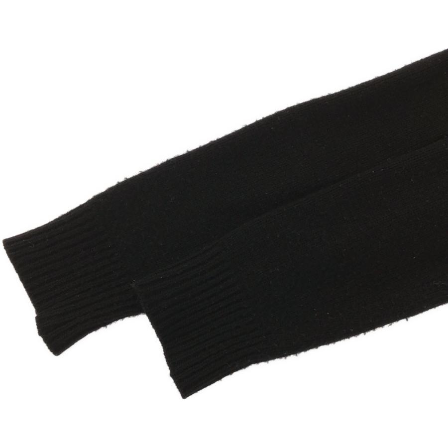 john lawrence sullivan ネックウォーマー ブラック ZIPPED KNIT NECK