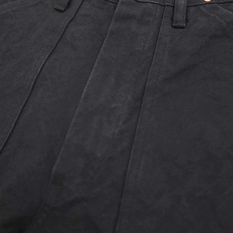 25SSコモリコットンダック ペインターパンツ ブラック 4 COMOLI / コモリ | コットンダック ぺインターパンツ - Black | 通販