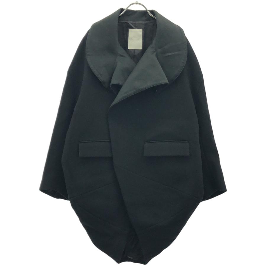 whowhat フーワット COCOON JACKET ウールコクーンジャケット  ブラック S WhoWhat（フーワット） COCOON JACKET ウールコクーンジャケット