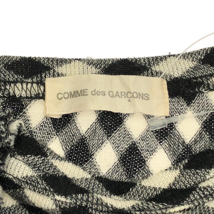 COMME des GARCONS コムデギャルソン 2006SS パターンデザイン変形チェックニットセーター GQ-T003 ブラック×ホワイト SS COMME des GARCONS コムデギャルソン 2006SS パターンデザイン変形