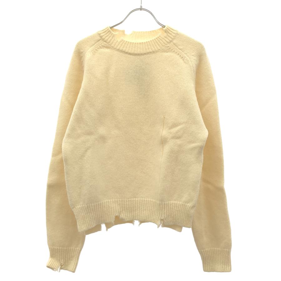 Maison Margiela 1 メゾン マルジェラ 19AW デストロイウールニットセーター S51GP0134 アイボリー S Maison Margiela（メゾンマルジェラ） Maison Margiela 1 メゾン