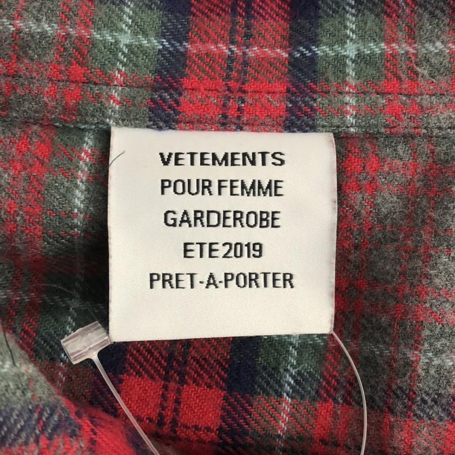 VETEMENTS ヴェトモン 19SS Small Collar Shirt オーバーサイズ