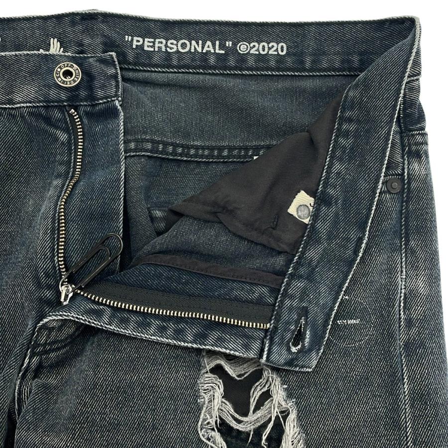 OFF-WHITE オフホワイト デストロイダメージデニムパンツ