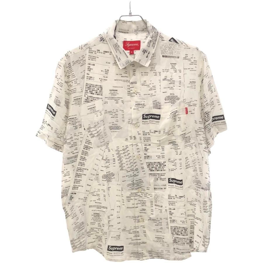 Supreme Receipts Rayon S/S Shirt White