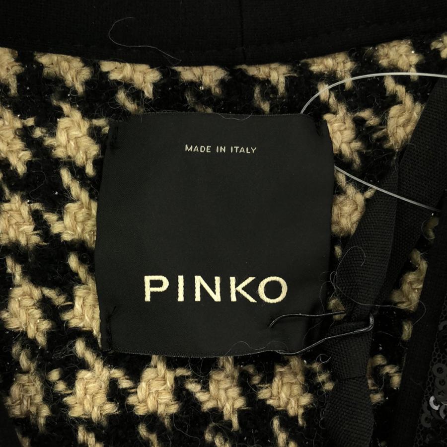 PINKO ピンコ 19AW スパンコールツイードジャケット 1N12Q7 ブラウン 