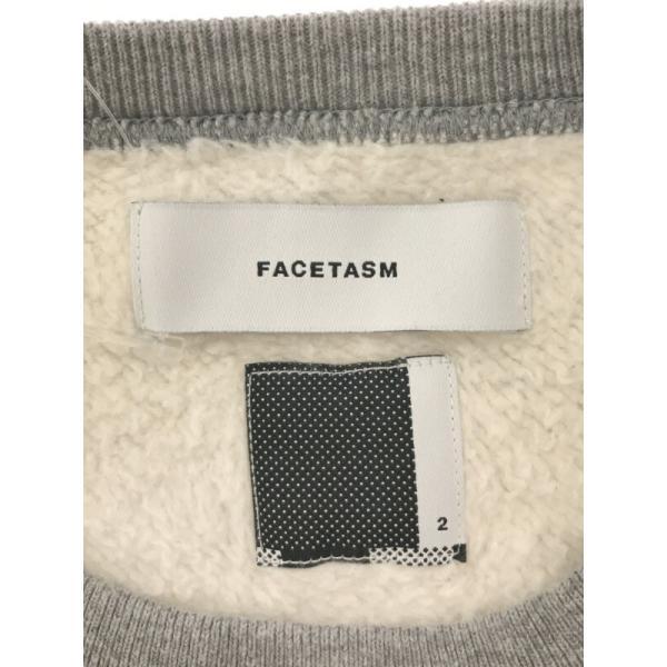 FACETASM（ファセッタズム） 20AW 裏起毛スウェットトレーナー グレー 