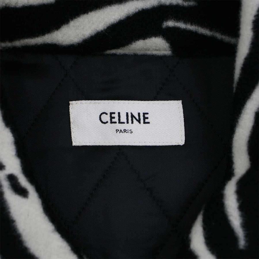 CELINE セリーヌ 21AW ルーズ ゼブラ切替デニムジャケット CELINE セリーヌ 21AW ルーズ ゼブラ切替デニムジャケット