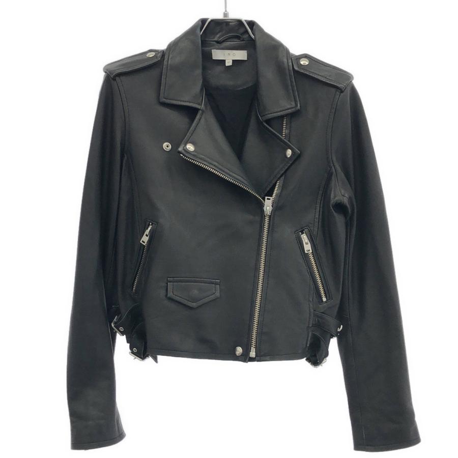 ASHVILLE 羊革 レザー ライダース MA1 黒 IRO（イロ） ASHVILLE LEATHER JACKET アッシュビルレザーライダース