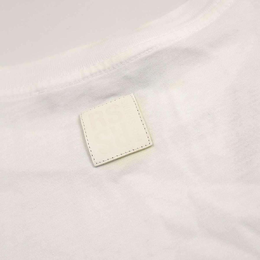 RAF SIMONS ラフシモンズ 23SS RロゴプリントTシャツ 231-120 ホワイト  