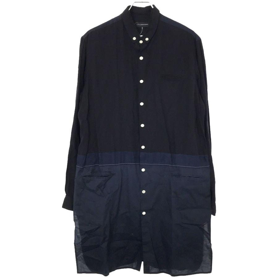 John UNDERCOVER ジョンアンダーカバー 17SS 異素材切替 ロングシャツ 