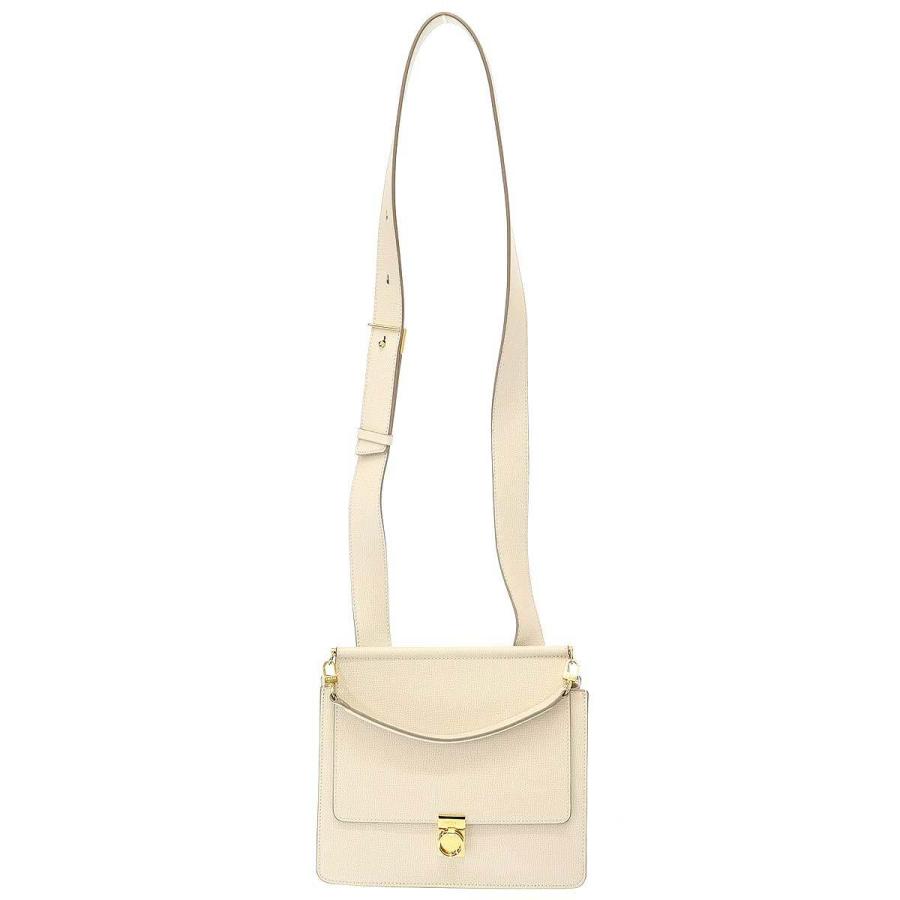 POLENE ポレーヌ Numero Sept レザーショルダーバッグ オフホワイト