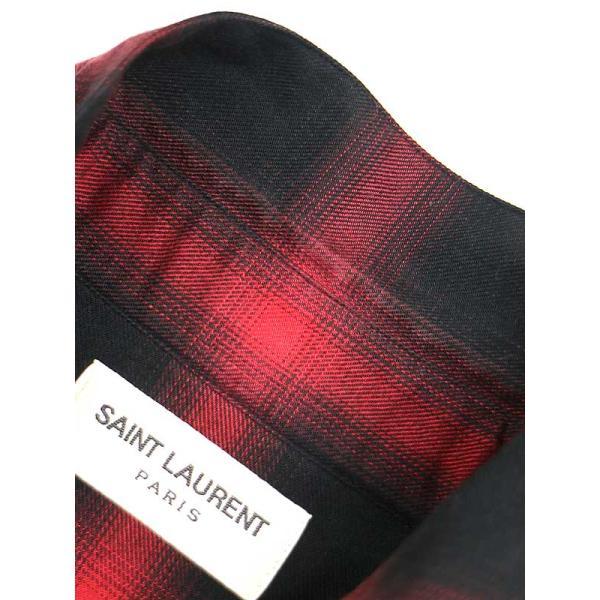 SAINT LAURENT PARIS サンローラン パリ 13AW オンブレチェックシャツ