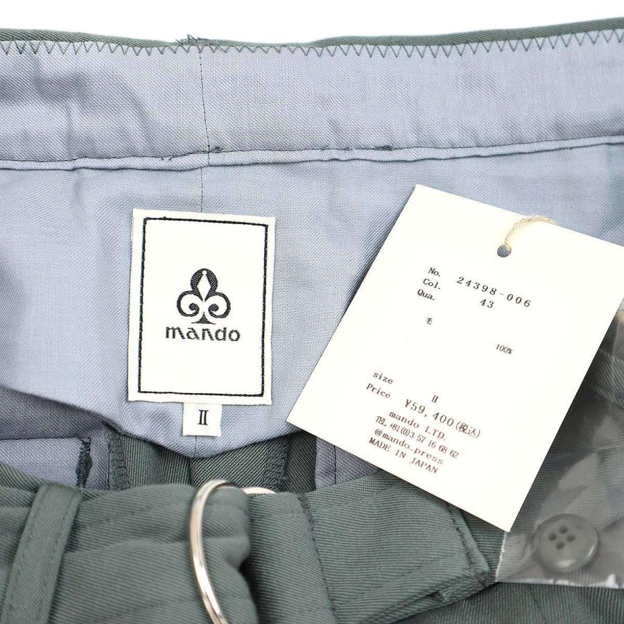 mando（マンド） 24AW ウールキャバリーツイルカーゴパンツ 24398-006
