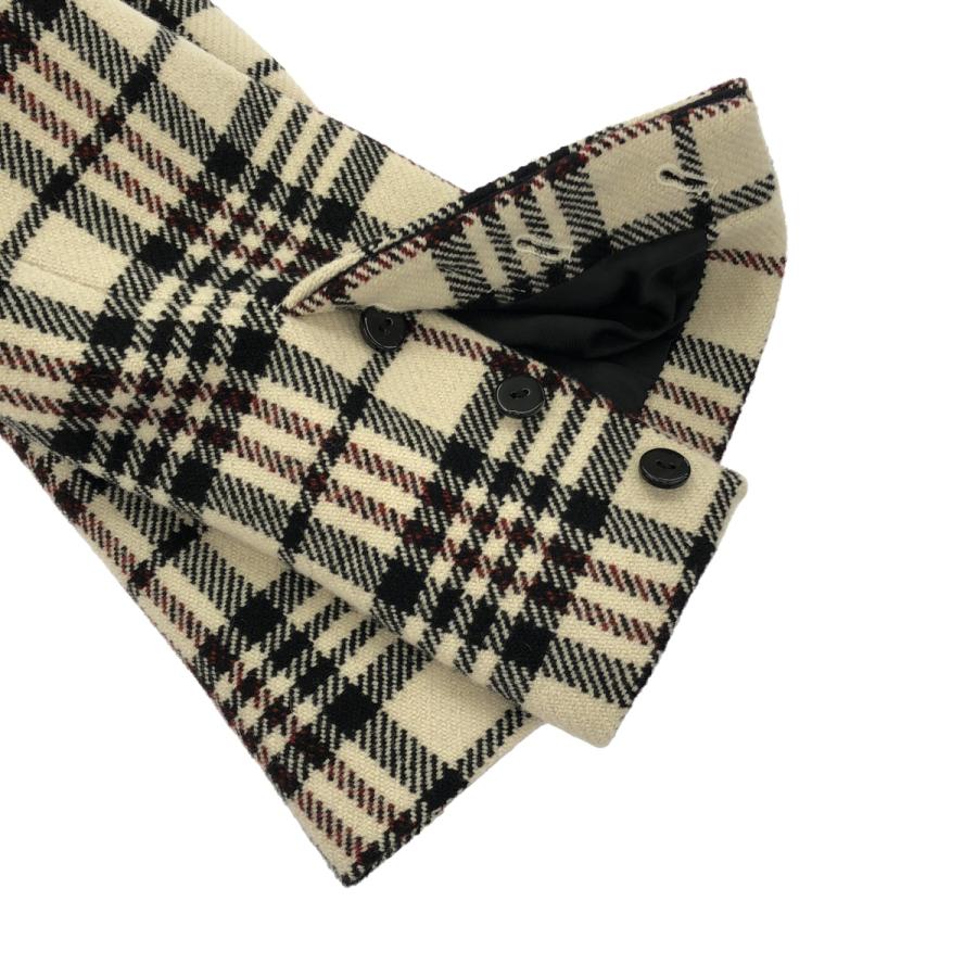 CARVEN（カルヴェン） ウールチェックチェスターコート アイボリー 36 