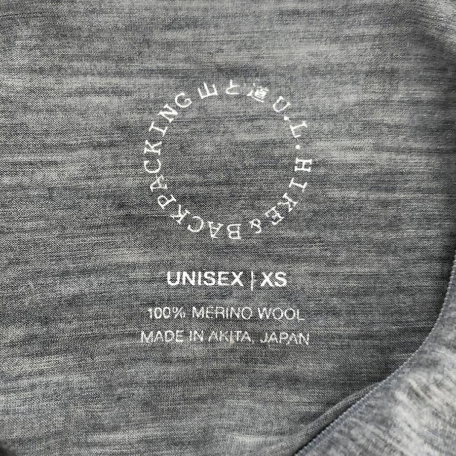 山と道 Merino Half Zip Hoody メリノウールハーフジップフーディー  グレー XS IT557OZ0NY5A｜modescape｜03