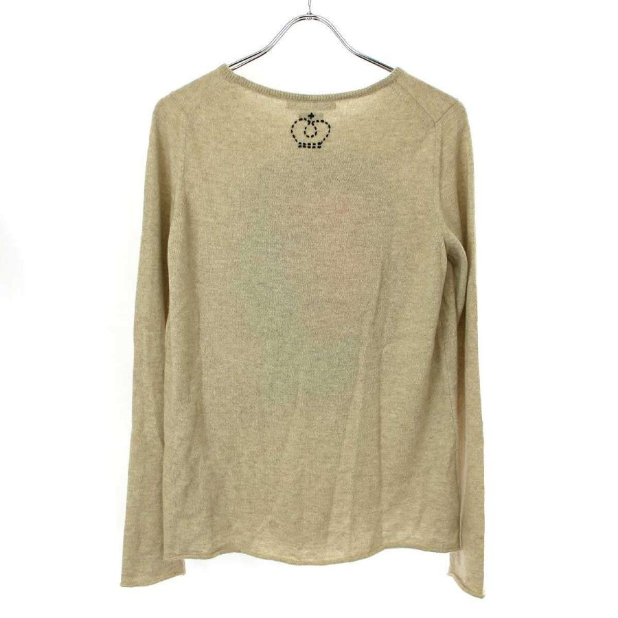 QUEENE AND BELLE クイーン アンド ベル チェ・ゲバラ カシミヤニットセーター  ベージュ L QUEENE AND BELLE クイーン アンド ベル チェ・ゲバラ カシミヤ