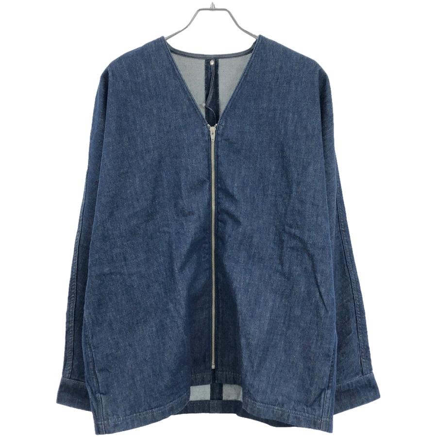 Edwina Horl（エドウィナ ホール） 24SS ノーカラーデニムカーディガン 