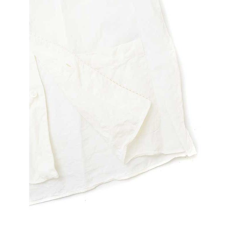 GUCCI（グッチ） 23SS ダブルG刺繍リネン半袖シャツ ホワイト 48