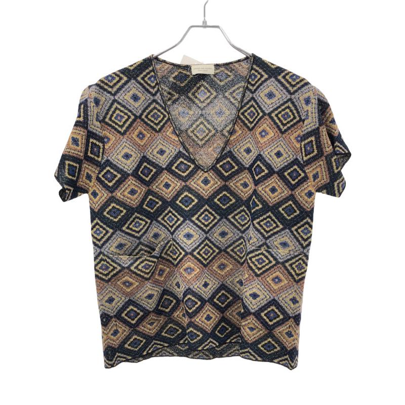 DRIES VAN NOTEN ドリスヴァンノッテン ジャガードラメニットプル 