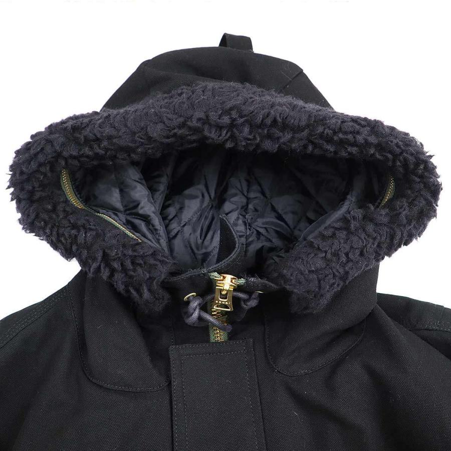 sacai×Carhartt 23AWシベリアンコート ブラック サイズ2 sacai×Carhartt 23AWシベリアンコート ブラック サイズ2 sacai