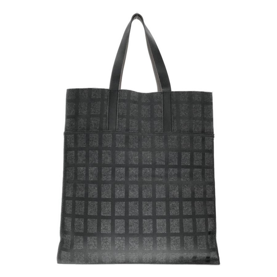 MARNI（マルニ） コーティングチェックフェルトレザートートバッグ 