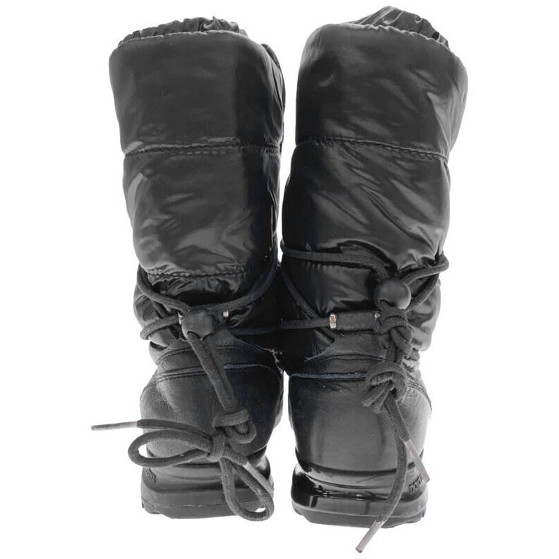 ドルチェ&ガッバーナ レザー ナイロン メタルプレート ロング スノー