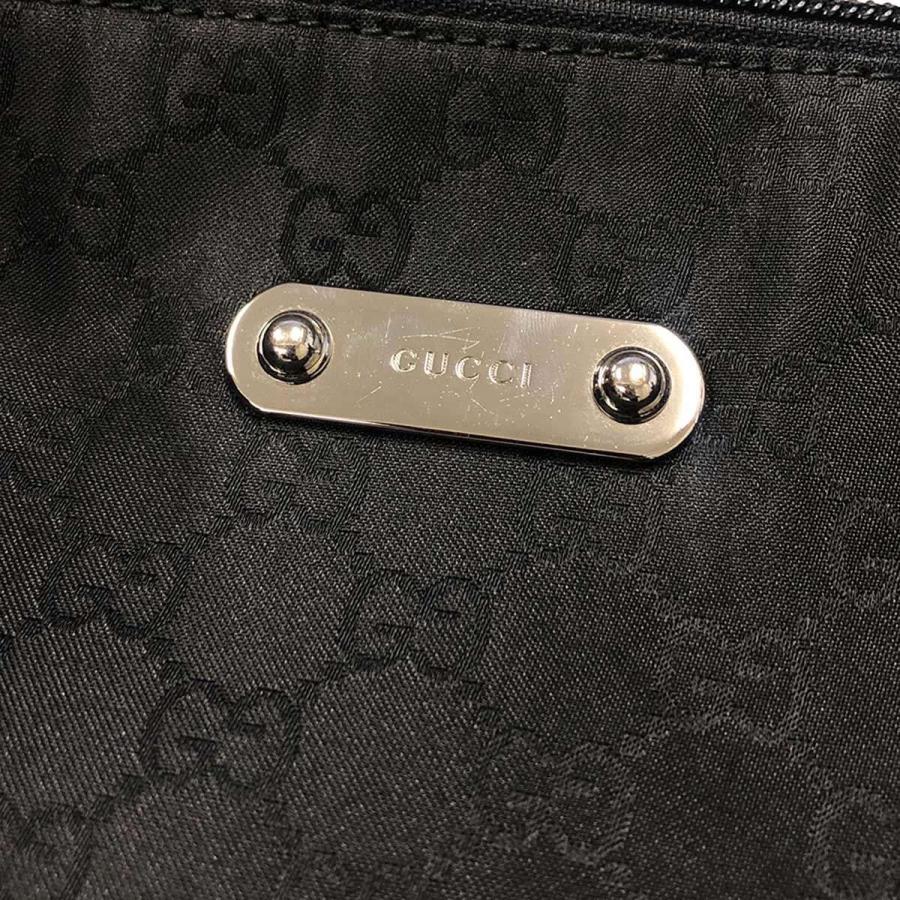 GUCCI（グッチ） GG柄 ナイロンショルダーバッグ 2110 ブラック