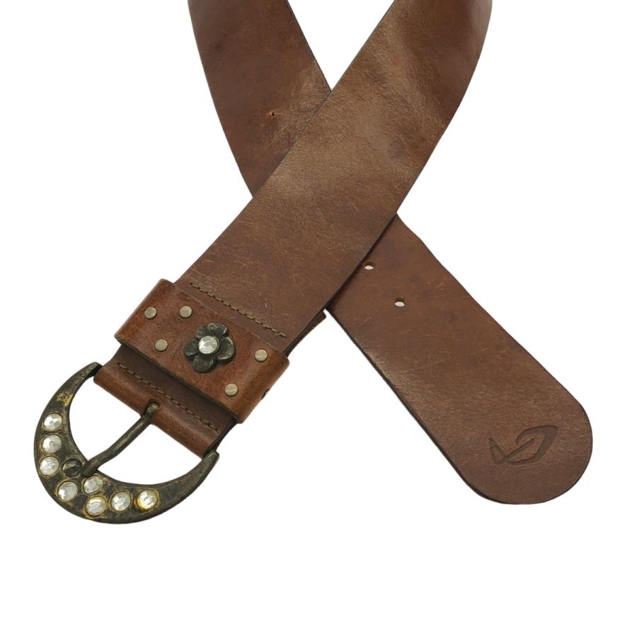 DIESELベルト ストーン Diesel ラインストーンロゴ レザーベルト | ブラック | FARFETCH JP