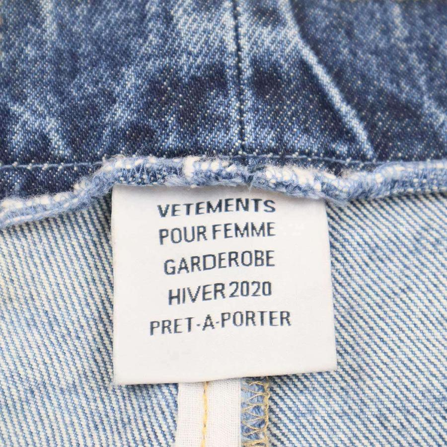 VETEMENTS ヴェトモン 20AW 再構築カットオフデニムパンツ WAH20PA306  