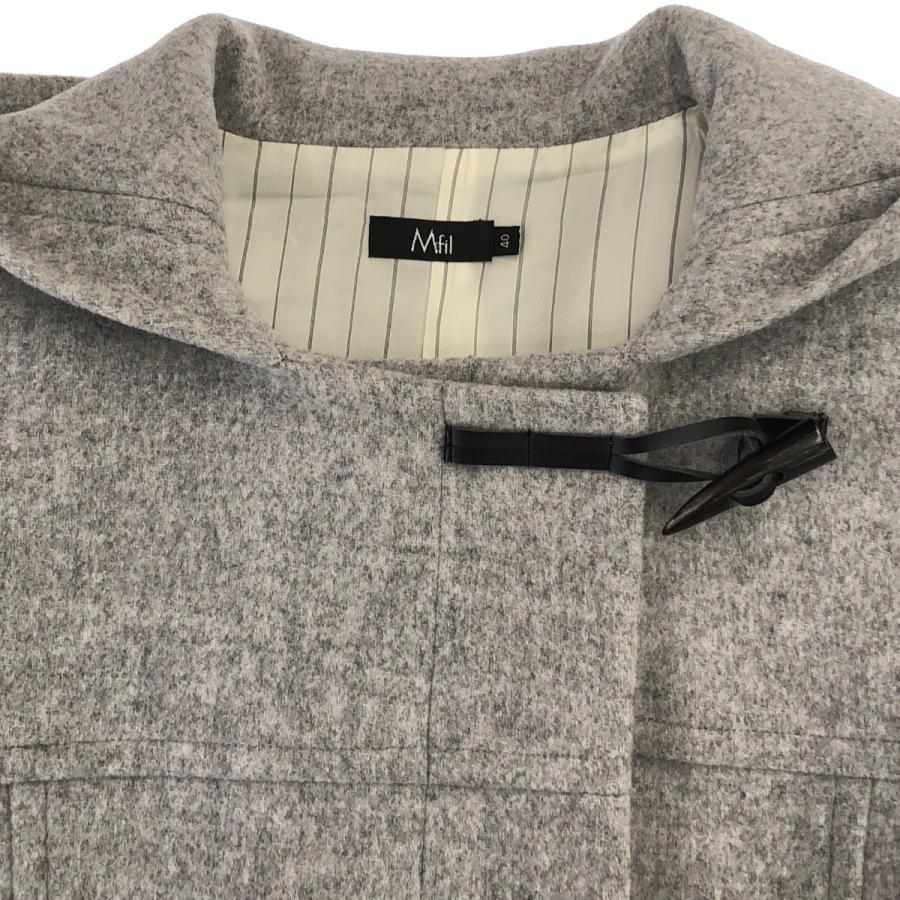 M fil エムフィル ウールナイロンフーデッドダッフルコート 193-10184