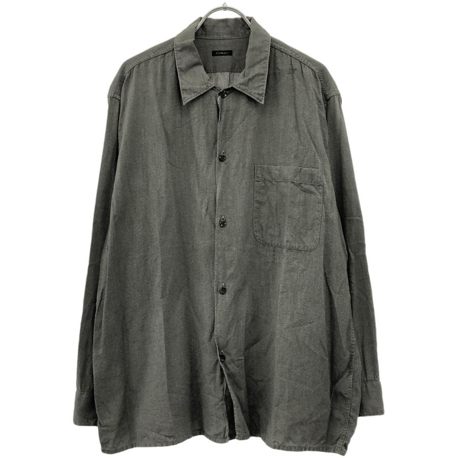 【専用】COMOLI 22SS オーバーサイズ シャツ 長袖 襟付 サイズ1 COMOLI (コモリ) コモリシャツ