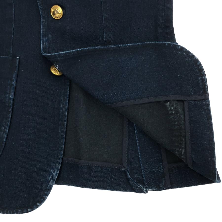 Ralph Lauren - Polo by Ralph Lauren ポロ バイ ラルフ ローレン エンブレムデニムブレザージャケット 0200013088 インディゴ 0 Polo by Ralph Lauren ポロ バイ ラルフ ローレン エンブレムデニム