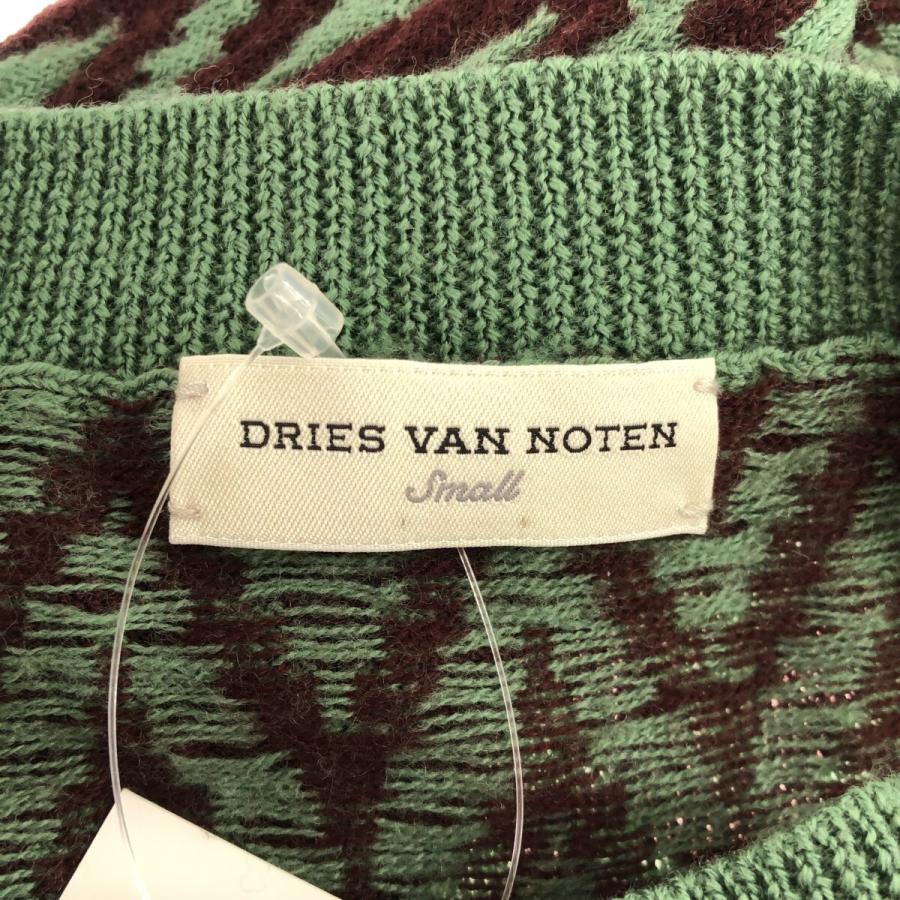 DRIES VAN NOTEN ドリスヴァンノッテン 12AW ウールジグザグニットセーター グリーン S  IT5FMDF9JJJ2｜modescape｜03