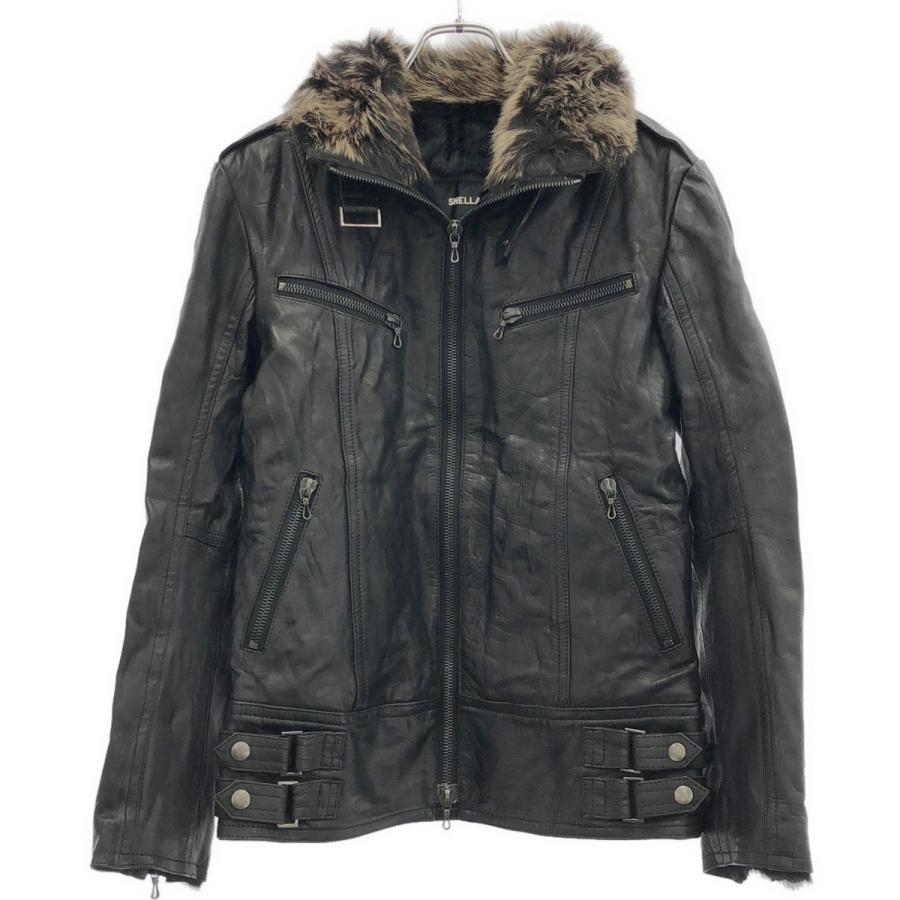 SHELLAC（シェラック） 裏地ラビットファーホースレザージャケット