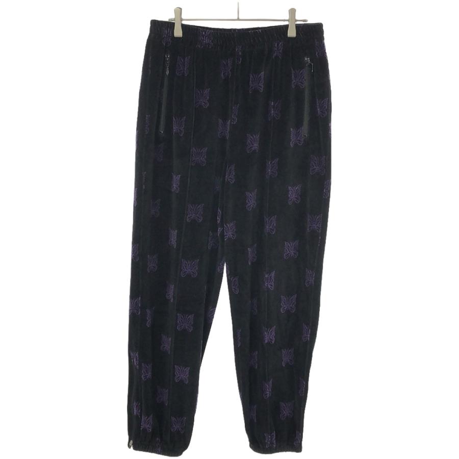 needles 22aw ベロア　セットアップ　ネイビー パピヨン　M PAPILLON Needles ニードルズ 22AW Papillon Velour Track Pant