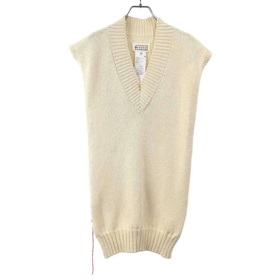Maison ニットベスト オーバーサイズVネック Margiela Maison Margiela（メゾンマルジェラ） S18064 SI1TH0001 ベスト 14 4 トップス
