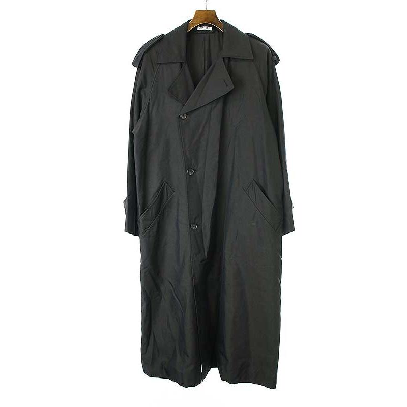 AURALEE オーラリー 20AW WASHED FINX CUPRO TWILL LONG COAT AURALEE オーラリー 20AW WASHED FINX CUPRO TWILL LONG COAT