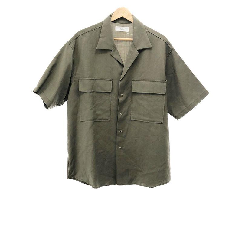 marka マーカ 19SS FLAP POCKET SHIRTS ウールモヘア ショートスリーブ 