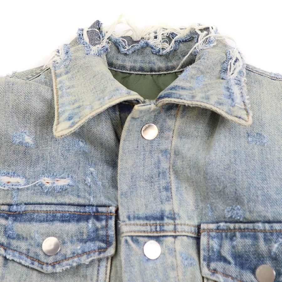 AMIRI アミリ REVERSIBLE TRUCKER BOMBER リバーシブル AMIRI アミリ REVERSIBLE TRUCKER BOMBER リバーシブル