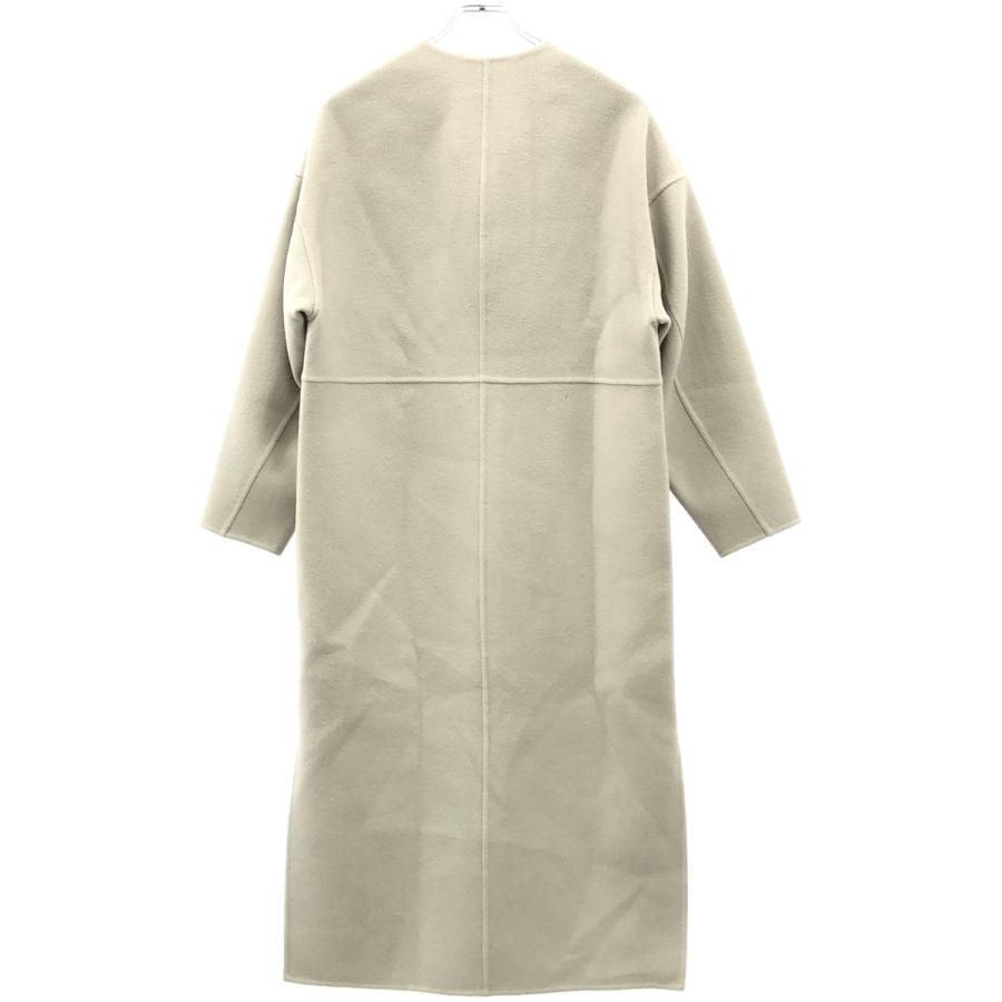 ドゥロワーdrawerウールカシミヤダブルフェイス ケヌキノーカラーコート 38