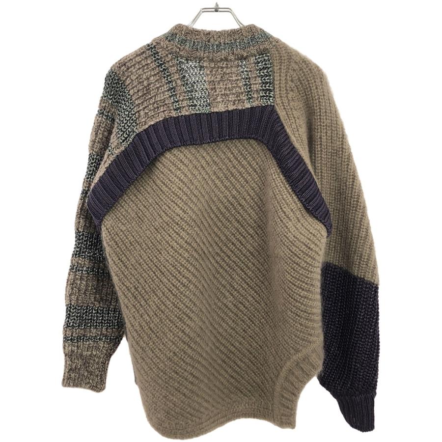 クレイジー kolor カラー 18AW クレイジーパターンVネックニット 