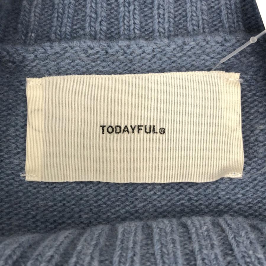 TODAYFUL トゥデイフル 22AW Superfine Wool Knit カシミヤ混ウールニットセーター ブルー F 12220525 IT5O6WO5241O TODAYFUL トゥデイフル 22AW Superfine Wool Knit カシミヤ混ウールニットセーター ブルー F 12220525 IT5O6WO5241O