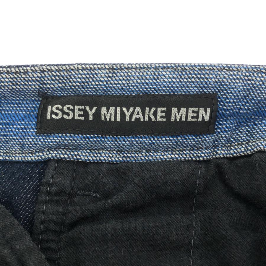 ISSEY MIYAKE MEN イッセイミヤケ メン 切替ボーダー染めデニムパンツ