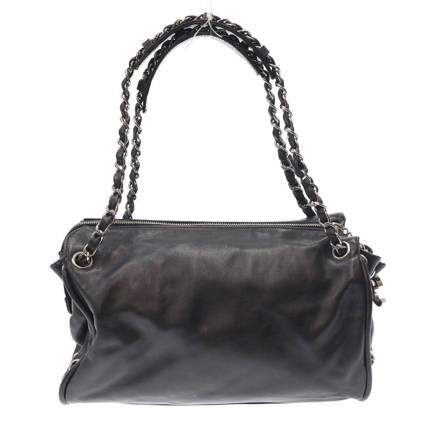 CHANEL シャネル 2007 Coco Charm Shoulder Bag ココチャームラムスキンショルダーバッグ  ブラック - CHANEL（シャネル） 2007 Coco Charm Shoulder Bag ココチャーム